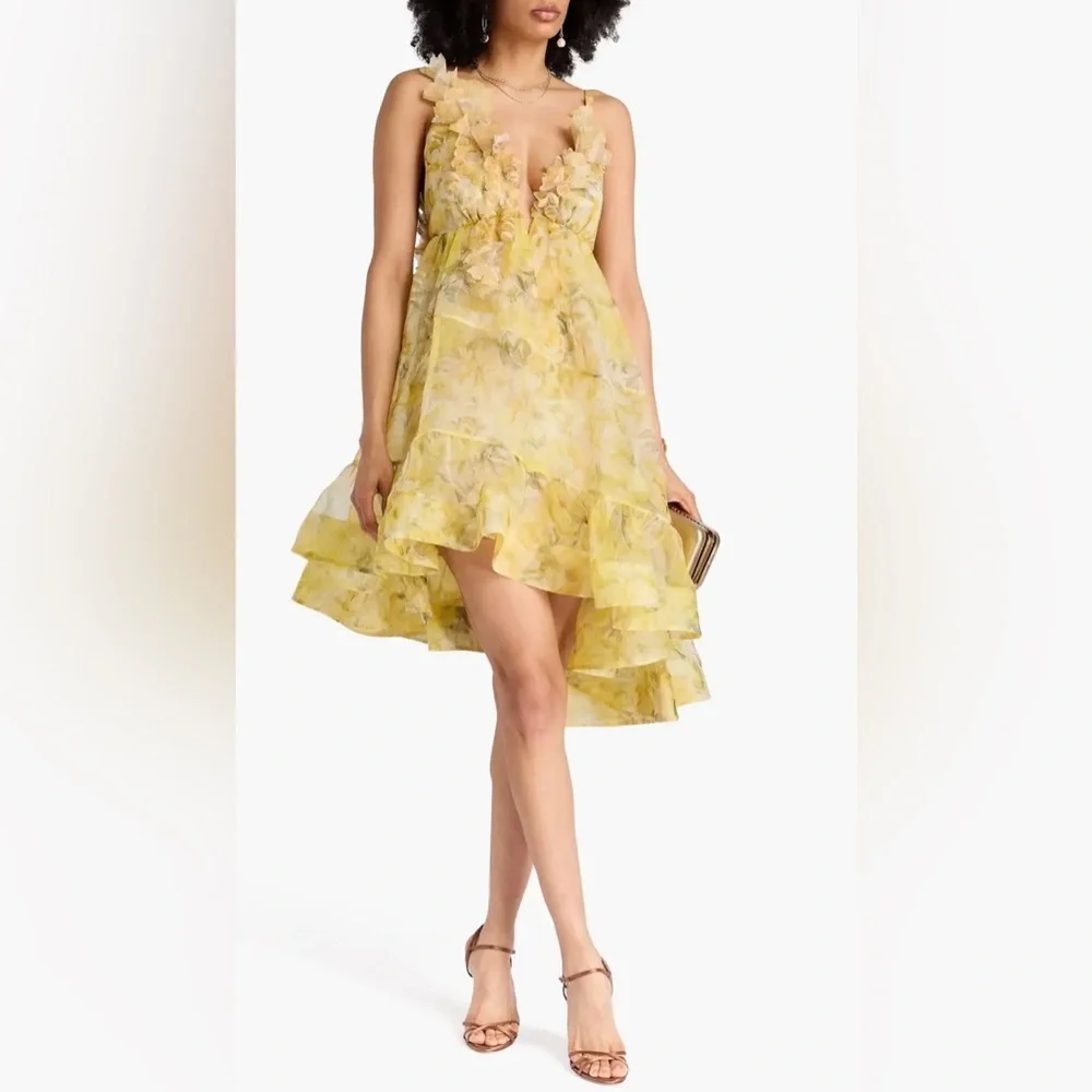 ZIMMERMANN | ✨NEW✨ Harmony Asymmetrical Dress in Yellow Peony - Picture 1 of 6